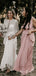 A-line Pink V-neck Cheap Long Custom Bridesmaid Dresses , BGB0071