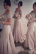 Off Shoulder Mermaid Beaded Long Custom Bridesmaid Dresses, BGB0130