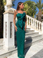 Gorgeous Mermaid Satin Long Evening Prom Dresses, BGS0406