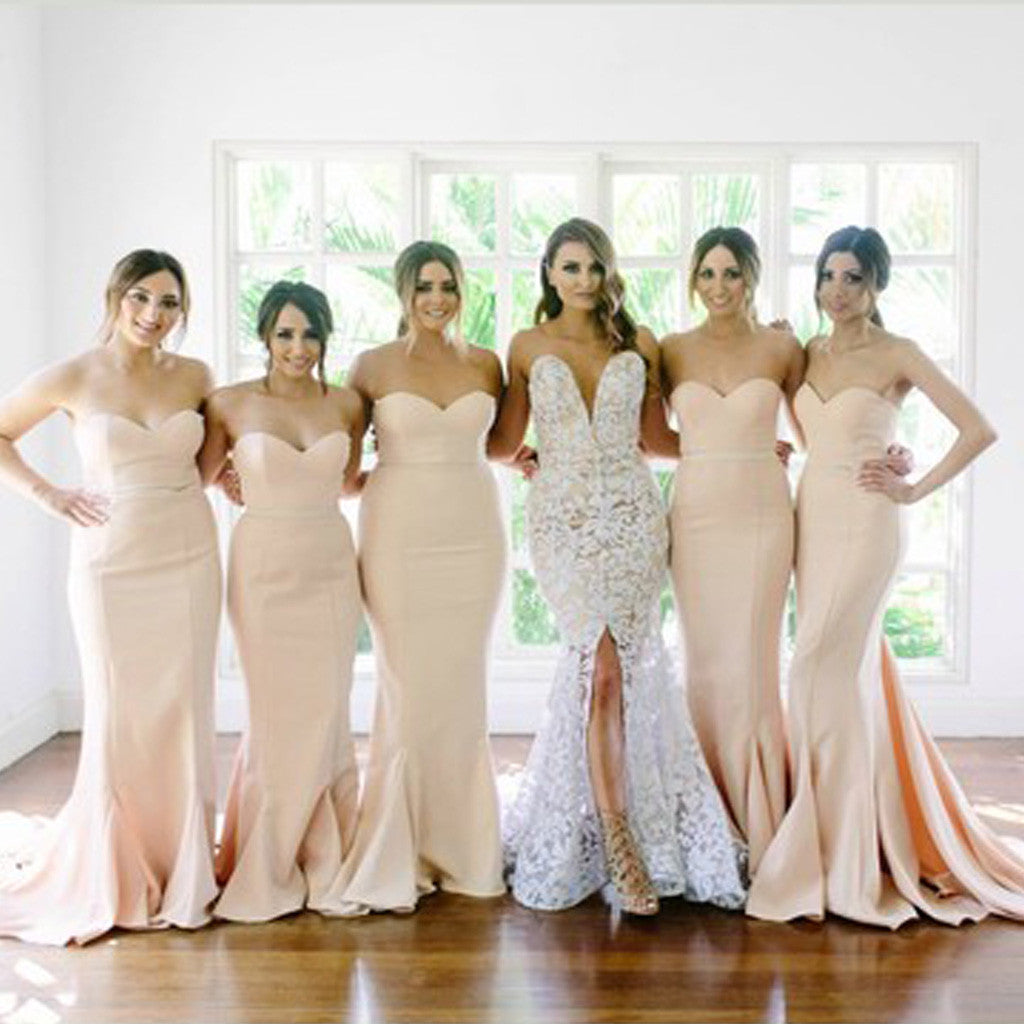 Sweet Heart Mermaid Sexy Long Wedding Party Dresses, BG51325