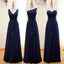 Chiffon Mismatched Simple Cheap Long Wedding Bridesmaid Dresses, BG51309