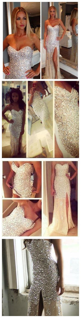 Long Sparkle Sweet Heart Mermaid Party Evening Prom Dresses, BG51111