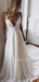 Sexy Deep V Neck White Chiffon Cheap Long Evening Prom Dresses, Beach Wedding dresses, MR7148