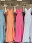 Mermaid Spaghetti Straps Sequin Long Sparkly Evening Prom Dresses, MR8025