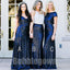 Elegant Mismatched Sequin Mermaid Sexy Long Bridesmaid Dresses, BD006