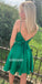 Spaghetti Strap Two Pieces Short Homecoming Dresses DSA130