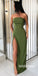 Simple Cheap Side Slit Elegant Long Prom Dresses, WP030