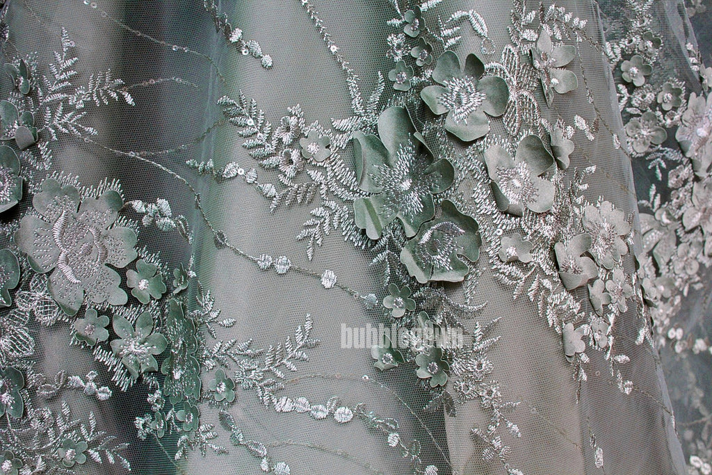 V-neck Applique Unique Tulle Long Prom Dresses FP1138