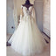 Inexpensive Tulle Applique Long Sleeves Online Long Wedding Dresses, BGP278